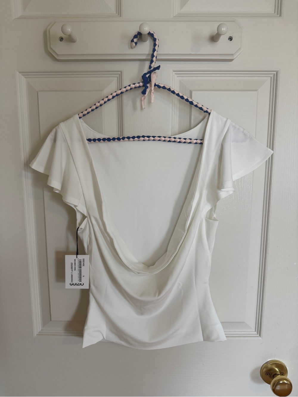 NWT Guizio Soffiano Top Blouse White - Picture 8 of 10